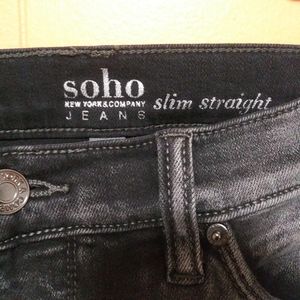 Slim straight jeans